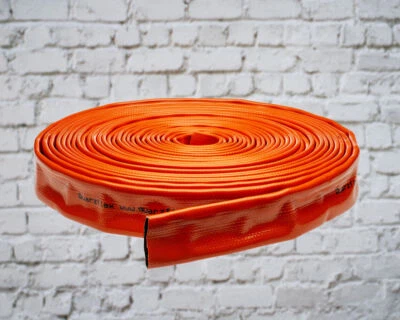 Quarzflex Flachschlauch  3-teilig Abwasserschlauch Orange  1"/1 1/4"/1 1/2"/2" - Bild 1 von 3