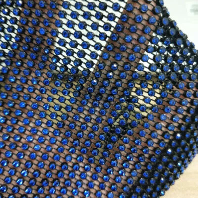 Glitter Crystal Mouth Face Mask for Women Decorative Rhinestone Body Jewelry - Image 1 of 4