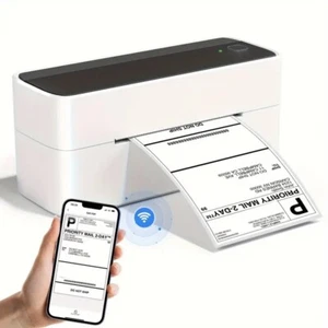 Bluetooth Thermal Label Printer Phomemo PM-241BT 4X6 Shipping Label Printer UK - Picture 1 of 16