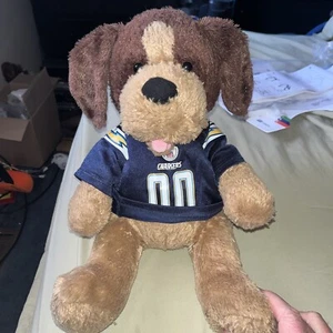 Maglietta NFL Los Angeles Chargers Football orsacchiotto peluche 00 blu 15"" orsacchiotto - Foto 1 di 11