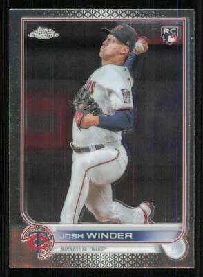 2022 Topps Chrome Update #USC137 Josh Winder RC - Image 1 of 2