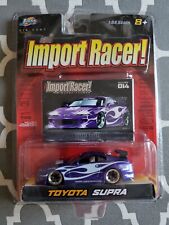 Jada Import Racer Toyota Supra Purple W/Collectible Trading Card
