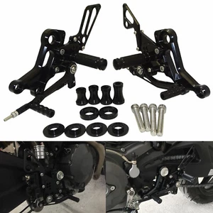 Black Adjustable Rearset Footrests Foot Rest Peg For DUCATI S2R S4 R/RS S4R S4RS - Picture 1 of 6