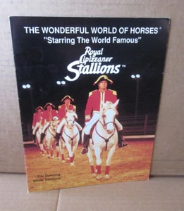LIPIZZANER STALLIONS souvenir program 1972 tour Dancing Horses Vienna booklet - Picture 1 of 3