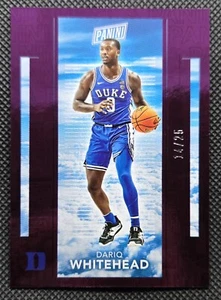 2023 Panini The National Dariq Whitehead Purple Foil Rookie /25 #BK3 DUKE - Picture 1 of 2