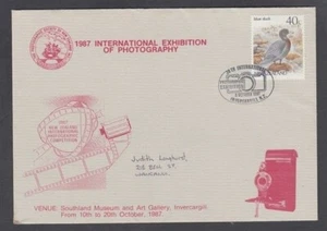 NEW ZEALAND 1987 30th INT. PHOTOGRAPHY EXHIBITION ILLUSTRATED COVER (10/D45990) - Picture 1 of 1