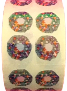 400 X'mas Kranz Aufkleber in Rolle mit 100 Modulen, je Aufkleber 0,75", RMP8006 - Bild 1 von 6