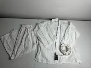 ProForce Martial Arts Taekwondo Karate Uniform Youth Size 1 Belt Cotton *Notes - Picture 1 of 13