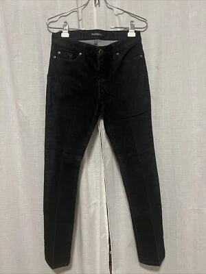 Pantalones de mezclilla negros David Kahn pierna arrugada cónica para mujer talla 29 hechos en EE. UU. Foto 1 de 4