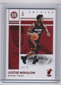 2017-18 PANINI ENCASED RED PARALLEL JUSTISE WINSLOW /25 28 MIAMI HEAT MARKL - Picture 1 of 1