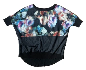 ZARA Multi Stoff Blumen Pastell Bluse Hi Lo Saum Damen S Kurzarm NEU - Bild 1 von 7