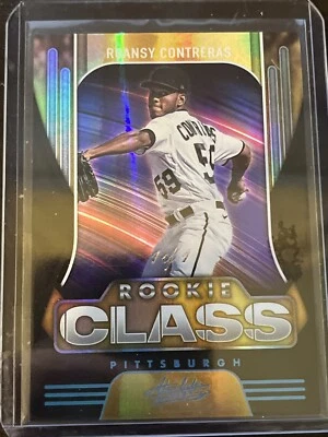 2022 Panini Absolute Rookie Class Roasny Contreras 1/1 Pittsburgh Pirates - Image 1 of 2