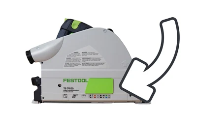 KOTA Dust Arbor Cover Compatible with Festool TS75 Saws - GREEN - Image 1 of 3