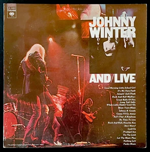 JOHNNY WINTER AND/LIVE LP(2) 1975 CG 33651 - EX+ Texas Blues + RICK DERRINGER - Picture 1 of 8