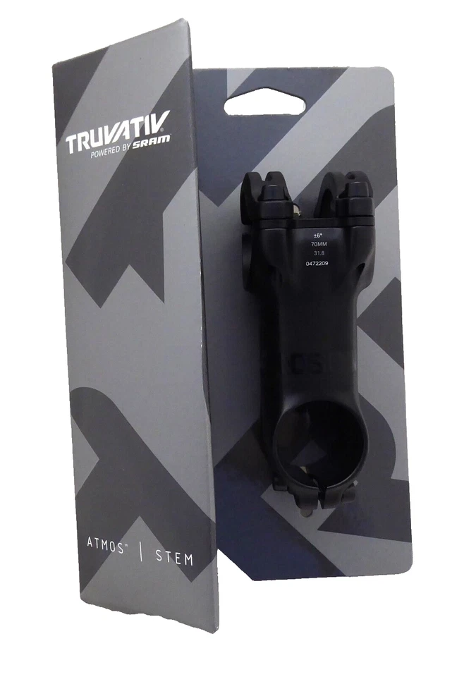 TruVativ Atmos 7K Stem 70mm 31.8mm Clamp +/-6 deg 1 1/8" Alloy Blast Black - Image 1 of 1