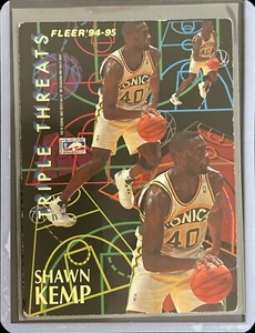 Shawn Kemp / David Robinson - 1994-95 Fleer Basketball - Triple Threats