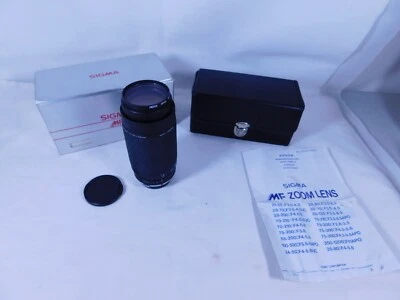 Sigma MF APO 70-210mm F3.5-4.5 Olympus Mount Lens c/w Caps, Case, Manual & Box - Image 1 of 4