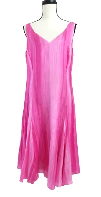Lauren Ralph Lauren 100% Silk Dress Women 6 Sleeveless Feminine Elegant DAMAGED! - Image 1 of 4