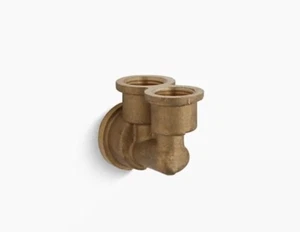 Kohler 9663-NA Twin Ell Fitting 1/2 NPT Inlet Solid-brass - Picture 1 of 2