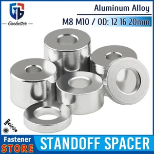 M8 M10 distanziale alluminio OD 12 16 20mm distanziale tondo boccola cofano - Foto 1 di 15