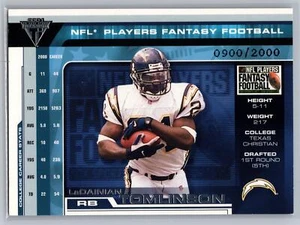 2001 Titanium LaDainian Tomlinson 2002 Hawaii Trade #/2000 #22 - Picture 1 of 2
