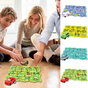 DIY Assembling Electric Trolley,Children's Educational Puzzle Track Car Play-Set - Picture 1 of 16