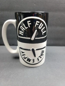 Hallmark Half Empty/Half Full Flip Coffee/Tea Mug - NEW - Picture 1 of 8