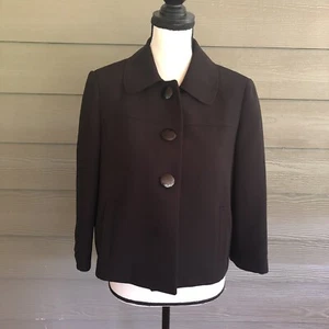 Tahari Womens Black Professional Three-Button Blazer Size 6 Jacket 3/4 Sleeve - Picture 1 of 6