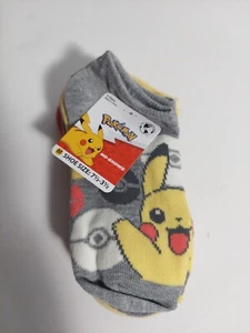 Pokemon Unisex Socks Kids 5 Pairs (Size medium  7 1/2 -3 1/2) New - Picture 1 of 4