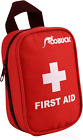 First Aid Kit For Hiking, Camping, Travel - Waterproof Laminate Bags, Red New
