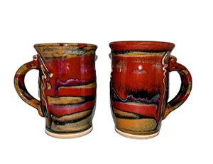 Tazze Kurt Glover x2 Southwest set tazze ceramica fatte a mano smalto Sandia ottime condizioni!  - Foto 1 di 14