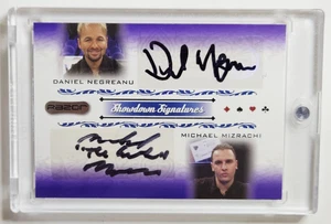 2007 Razor Poker Daniel Negreanu / Michael Mizrachi Dual Signatures Auto WSOP - Picture 1 of 3