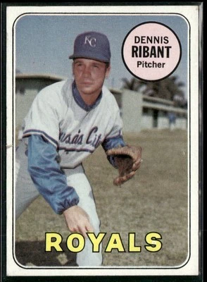 1969 Topps Dennis Ribant Kansas City Royals #463 - Image 1 of 2