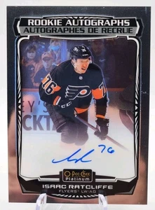 Autógrafos de novato 2022-23 O-Pee-Chee Platinum ISAAC RATCLIFFE #R-IR  - Imagen 1 de 2