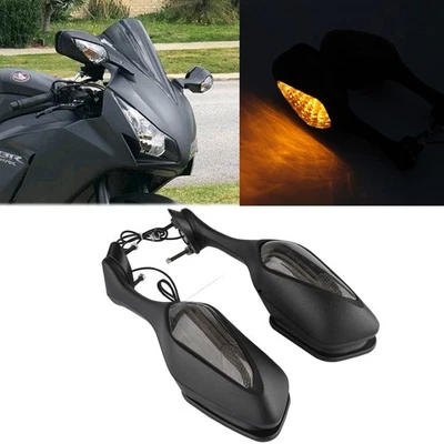 Espejos retrovisores con señales de giro LED para Honda CBR1000RR CBR 1000 RR 2008-2019 Foto 1 de 4