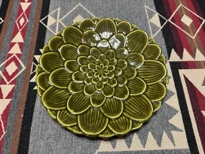 Mottahedeh Green Floral Artichoke Salad Plate 8” Vtg Italy M4 - Picture 1 of 8
