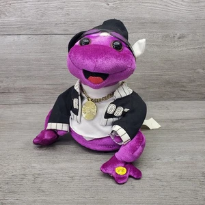 Gemmy Hip Hop FROGZ Rock It Rap It Ribbit Frog Dances canta "In Da Club" viola - Foto 1 di 6