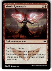 FOIL MTG Mardu Runemark Fate Reforged Regular - Picture 1 of 2