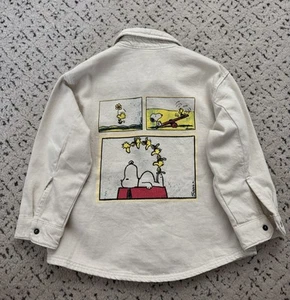 Peanuts Snoopy Toddler Jacket With Snap Closures Size 2-3 Zara - Picture 1 of 7