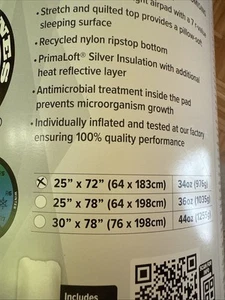 Big Agnes Campmeister Deluxe Insulated Sleeping Pad, Deep Lichen Green, 25x72 - Picture 1 of 5