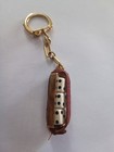 Porte-clés Etui avec 3 Dés Jeux 421 Casino n° 1 Keychain Vintage 60