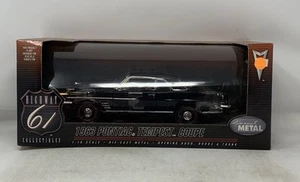 HIGHWAY 61 1:18 SCALE 1963 PONTIAC TEMPEST COUPE BLACK NIB - Picture 1 of 3
