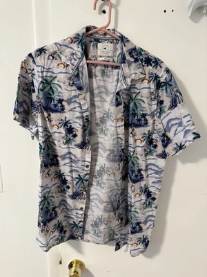 Мужская гавайская рубашка с коротким рукавом Cactus Man Ricky Singh Hula для девочек пальмы - Изображение 1 из 4