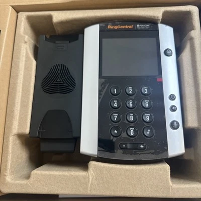 NOVO telefone Polycom VVX500 PoE mídia empresarial tela sensível ao toque 2200-44500-25 - Imagem 1 de 4