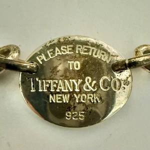 Bracciale Donna Tiffany & Co "Please Return to" Tag/925/28 g/7 7/8"/Usato - Foto 1 di 5