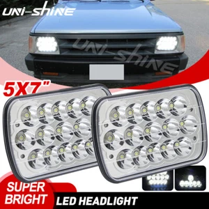 2Pcs 7x6'' 5x7'' LED Headlights Hi/Lo Beam Lamp Blub For Mazda B2200 B2000 B2600 - Picture 1 of 9