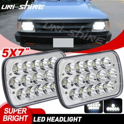 Faros LED de haz alto/bajo de 2 piezas de 7x6"" 5x7"" para Mazda B2200 B2000 B2600 Foto 1 de 4