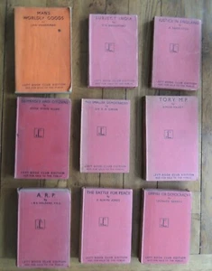 Job Lot of 9 x Left Book Club titles 1930s/40s - Picture 1 of 11