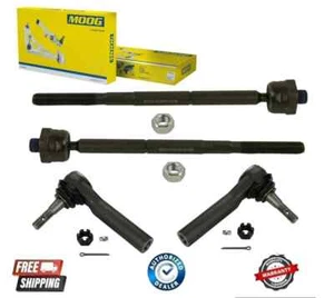 NEW MOOG Inner & Outer Tie Rod Ends 4PCS Set Fits 14-18 Chevrolet Silverado 1500 - Picture 1 of 1