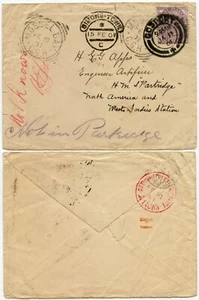 BOER WAR to SHIP PARTRIDGE AMERICA WEST INDIES STATION SIMONSTOWN +RLO GB 1901 - Picture 1 of 2
